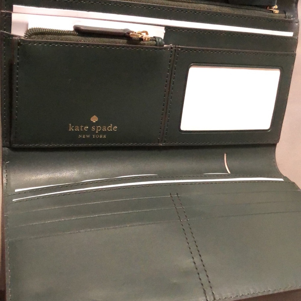 kate spade green patent leather wallet - Picture 11 of 14